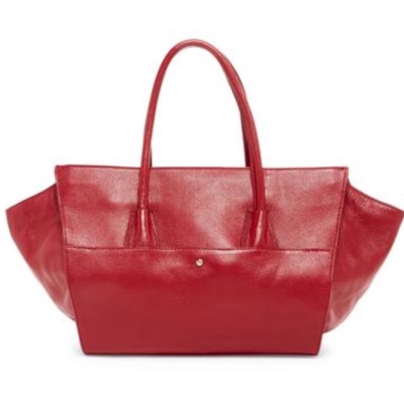 Pink Haley Handbags - New Beautiful 100% Leather Bag Deep Red Color